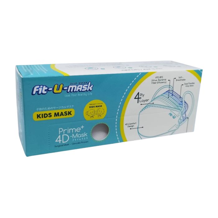 Fit-U 4D Prime+ Earloop Kids Mask 1 Box