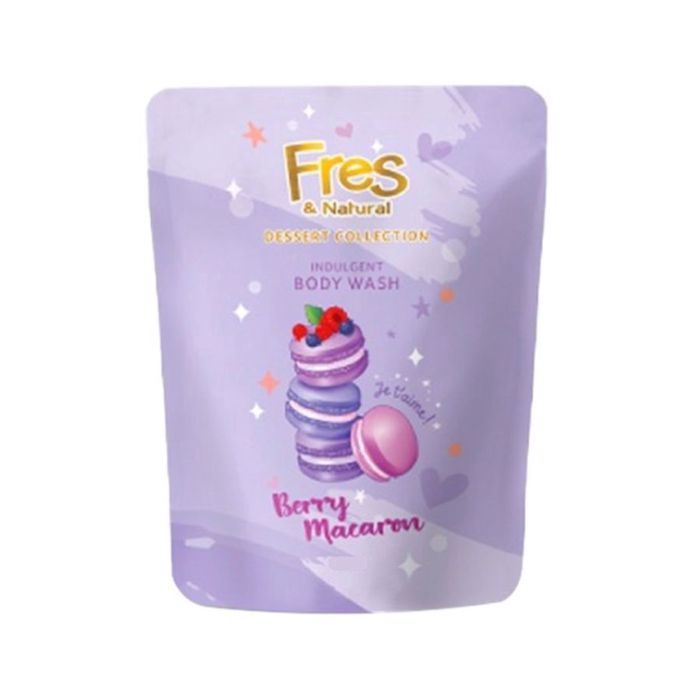 Fres & Natural Dessert Collection Berry Macaron Body Wash