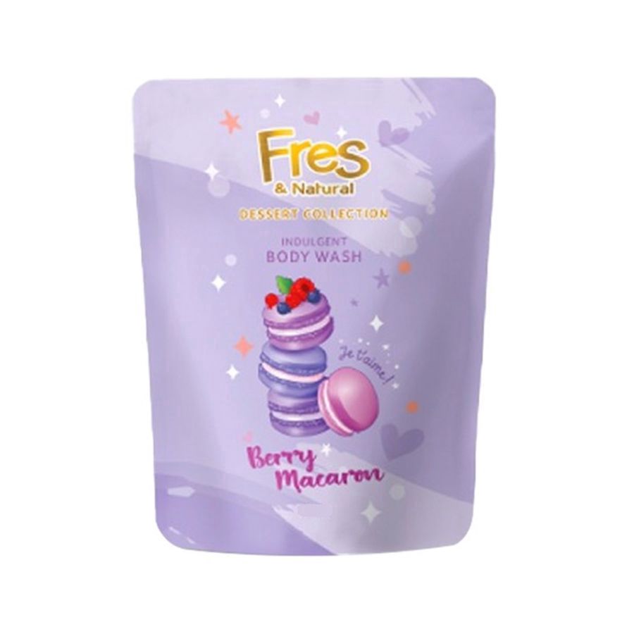 Fres & Natural Dessert Collection Berry Macaron Body Wash 400ml