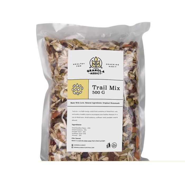 Granola Addict Trail Mix (Sunflower, Pumpkin Seeds, Almond, Raisin, Cranberry)