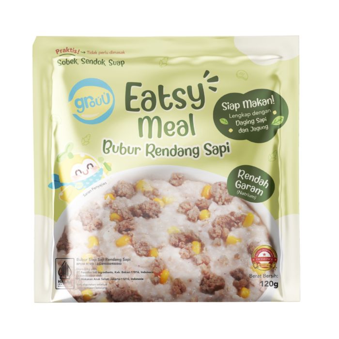 Grouu Eatsy Meal Bubur Rendang Sapi