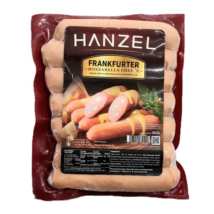 Hanzel Frankfurter Mozarella Cheese Sausages