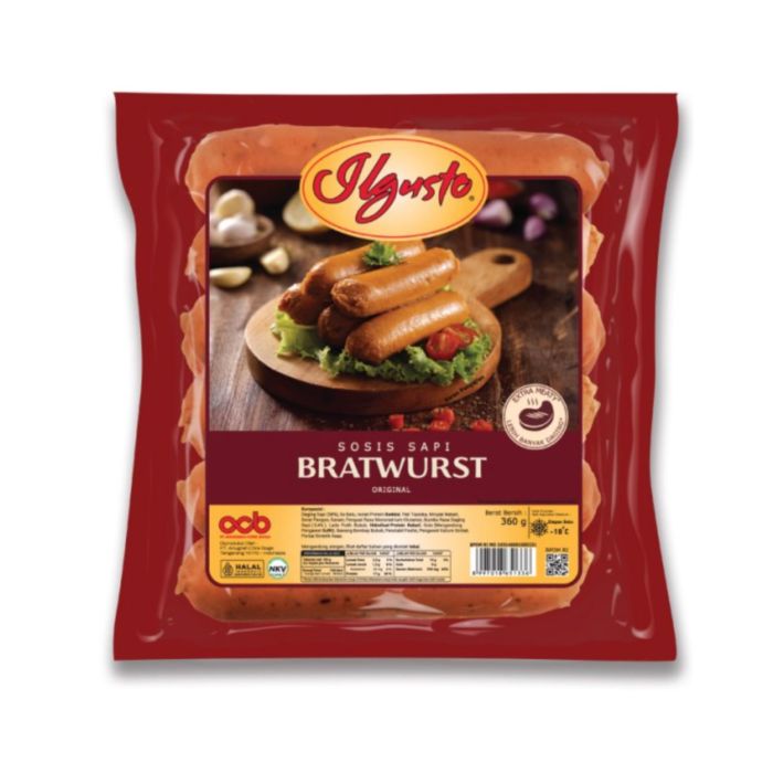 ILgusto Sosis Bratwurst Original 5pcs 360g