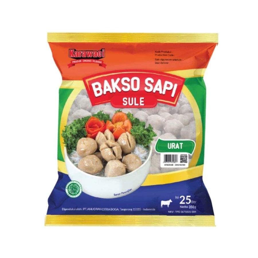 Karawaci Bakso Sapi Sule Urat 25pcs 350gr 350gram