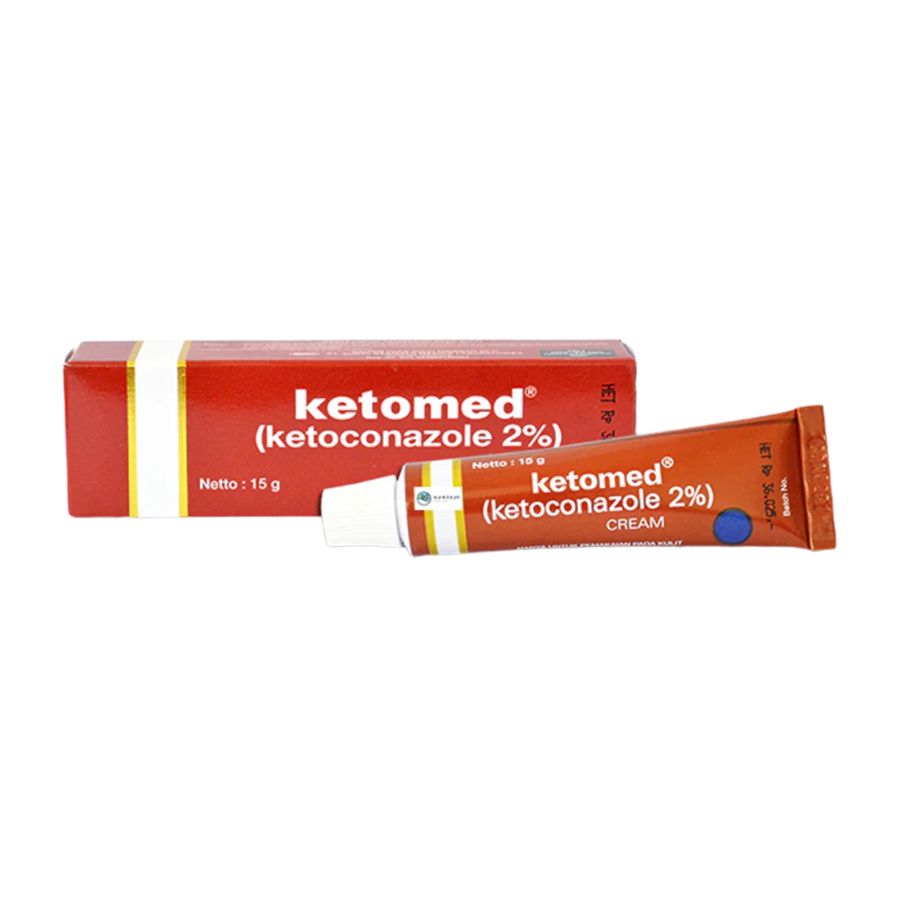 Ketomed 2% Cream Salep Kulit Panu, Kurap, Kudis, Kutu Air 15gram