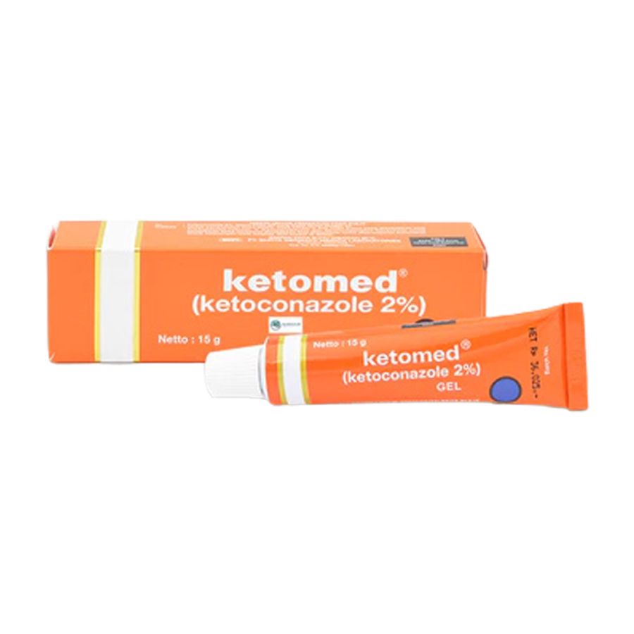 Ketomed 2% Gel Gatal Kulit Panu Kurap Kudis dan Kutu Air 15gram