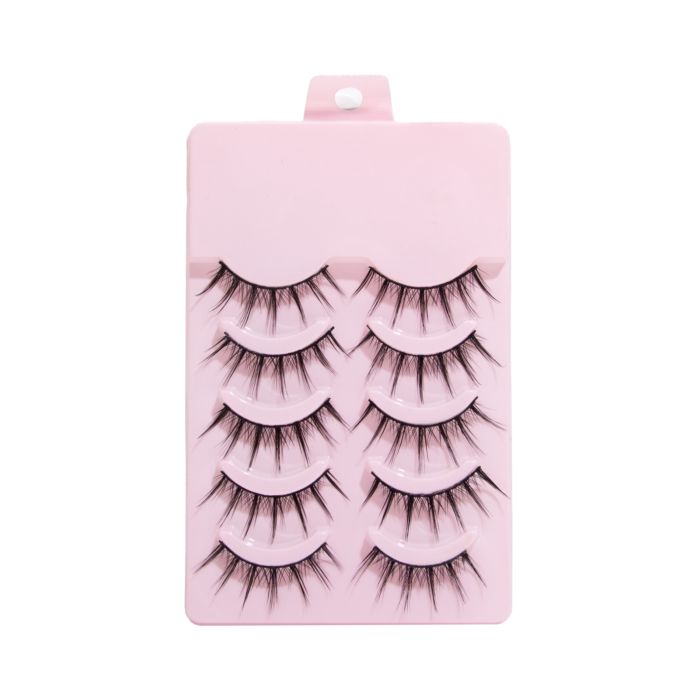 MAANGE 5 Pairs of Natural 3D False Eyelashes Bulu Mata Palsu 1464 X002