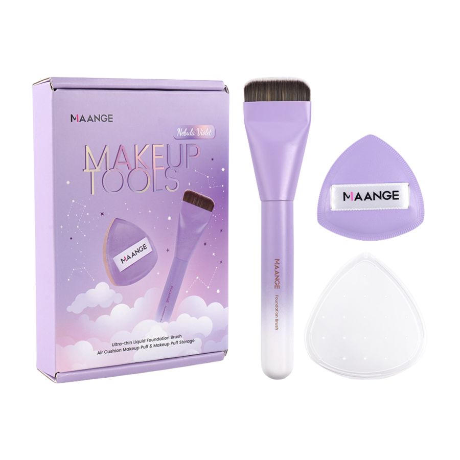 MAANGE Complexion Makeup Tools Set Purple 100gram