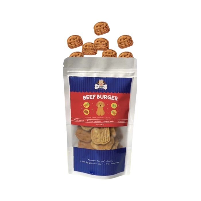 Mr.Lee Beef Burger Biscuit Snack Anjing