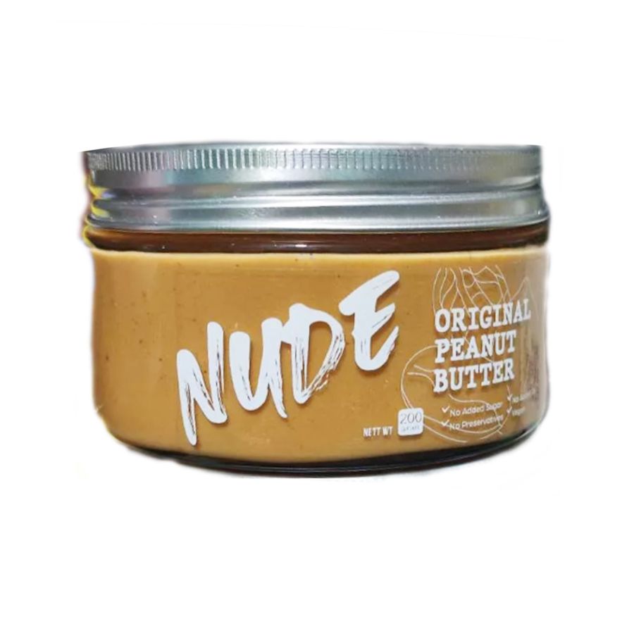 Nude Original Peanut Butter Organic Unsweetened 200gram