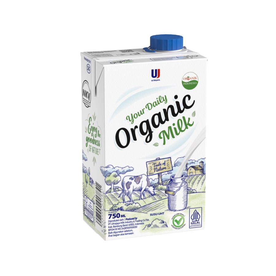 Organic Milk by Ultra Milk Susu UHT Organik 750ml