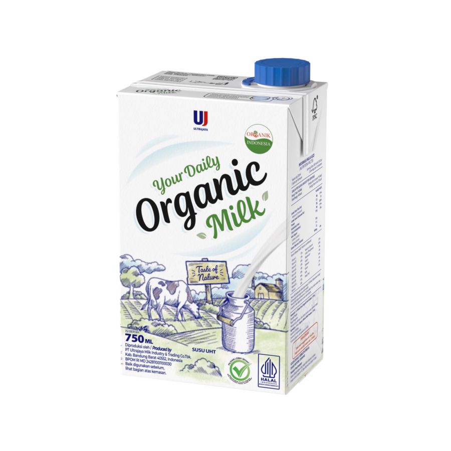 Organic Milk by Ultra Milk Susu UHT Organik 750ml