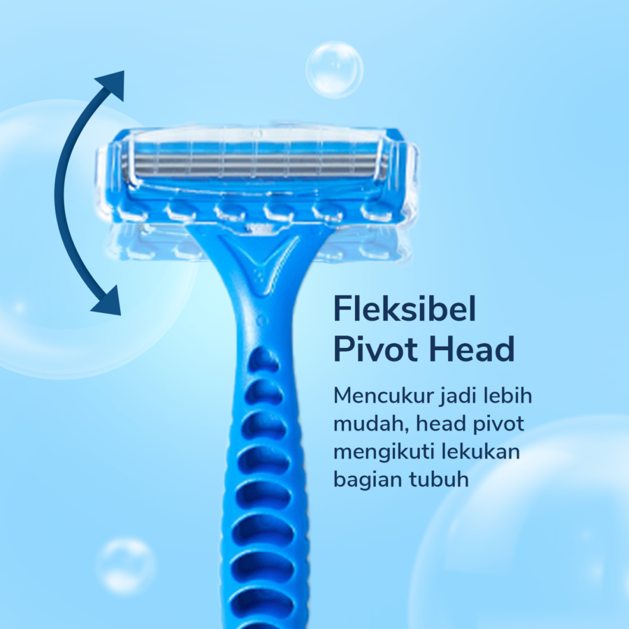 Pisau Cukur Pria Triple Blade A Basics 2pcs