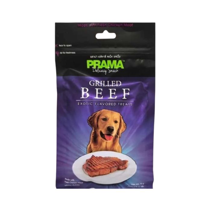 Prama Grilled Beef Snack Anjing 70 Gram