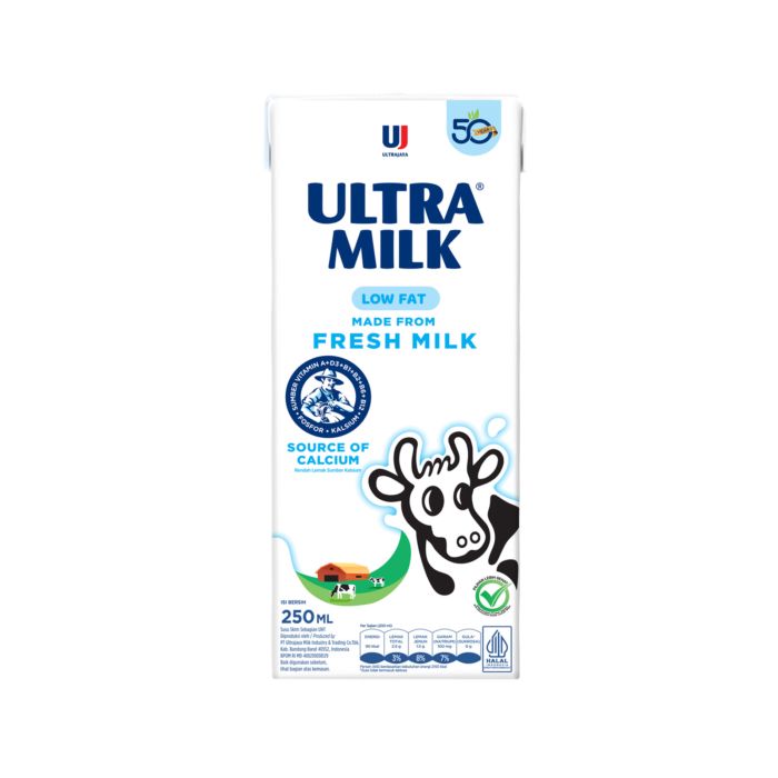 Ultra Milk Low Fat Susu UHT