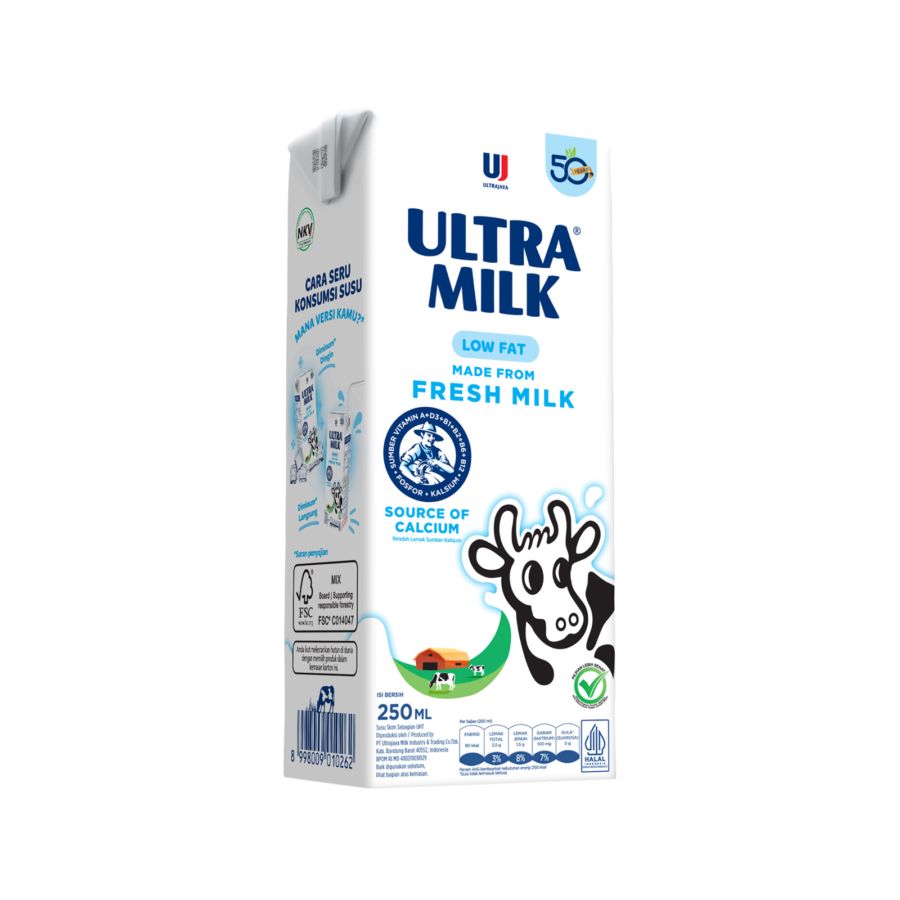 Ultra Milk Low Fat Susu UHT 250ml