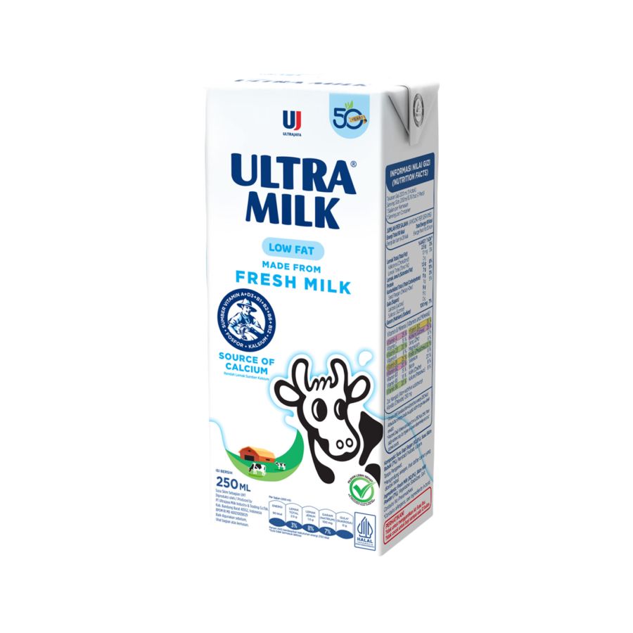 Ultra Milk Low Fat Susu UHT 250ml