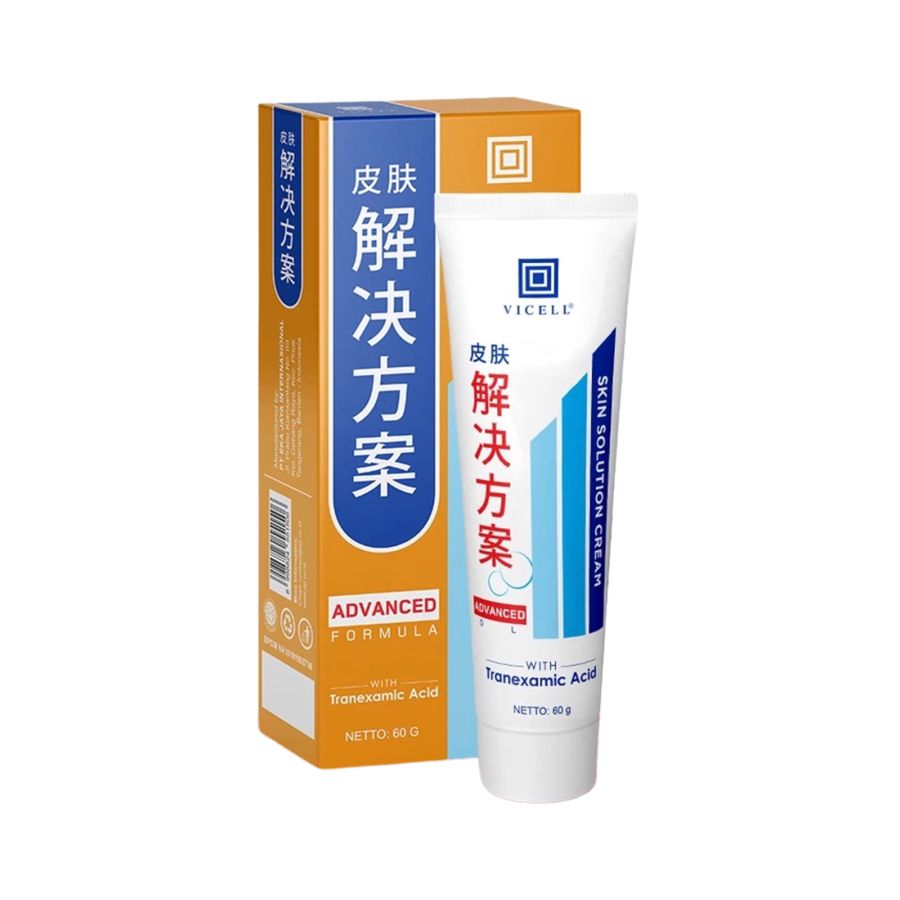 Vicell Skin Care For Scars Solution Salep Krim Penghilang Bekas Luka 60gram