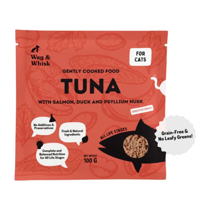 Wag and Whisk Cooked Food Tuna Makanan Kucing 100gram