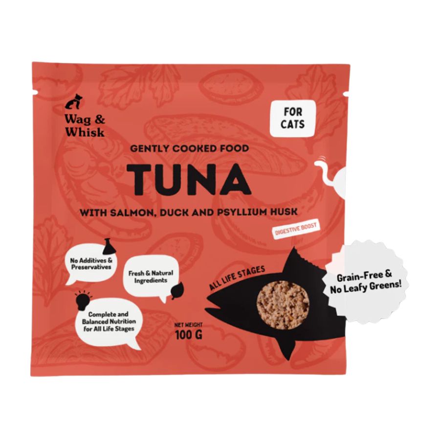 Wag and Whisk Cooked Food Tuna Makanan Kucing 100gram 1pcs