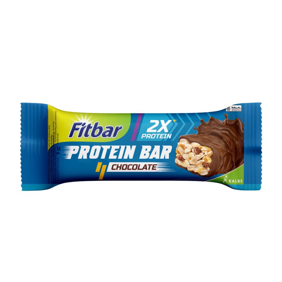 Fitbar Protein Bar Cokelat 12pcs x 25gram