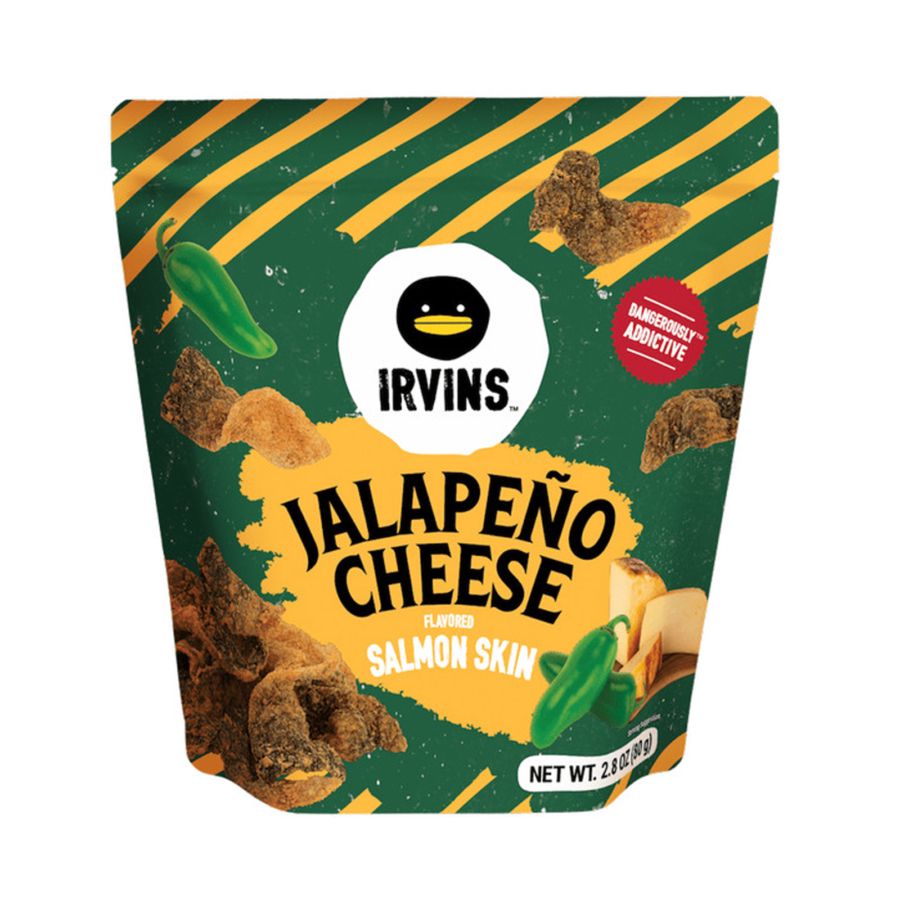 Irvins Jalapeno Cheese Salmon Skin 80gram
