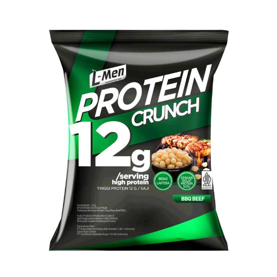 L-Men Protein Crunch BBQ Beef (20gr) 760gram