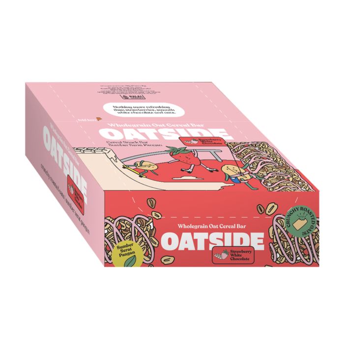 Oatside Ceral Bar Strawberry 12pc 216gr