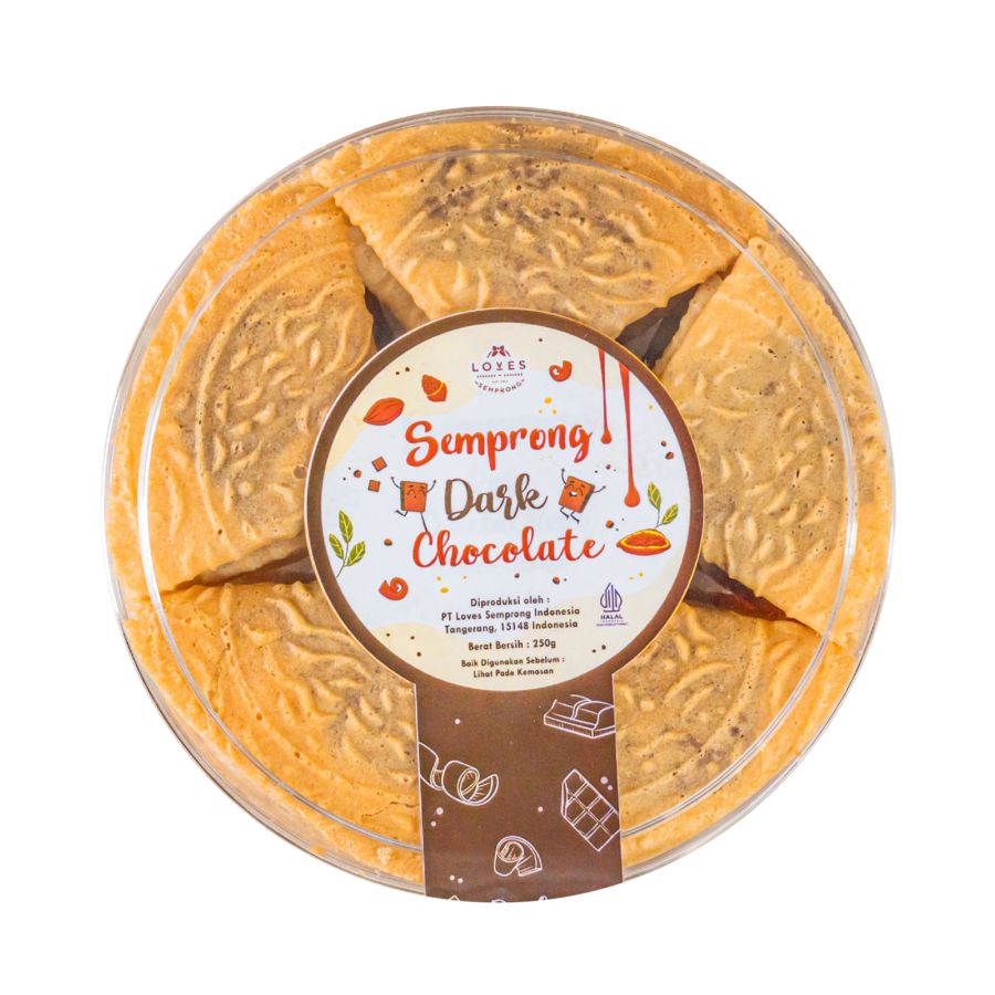 Loves Semprong Dark Chocolate 250gram