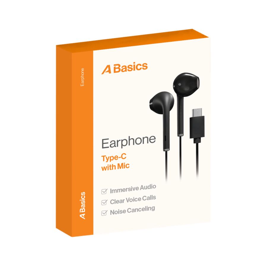 Earphone Wired Type C A Basics 1pcs