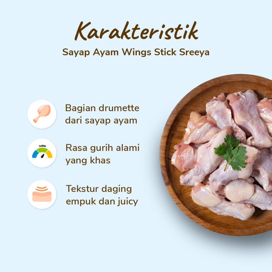 Sayap Ayam Wings Stick Sreeya 500gram