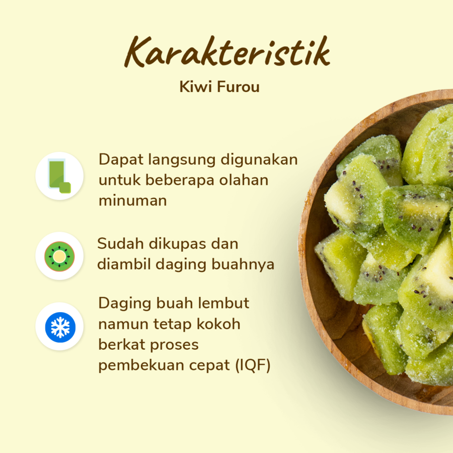 Furou Kiwi Frozen IQF 450gram