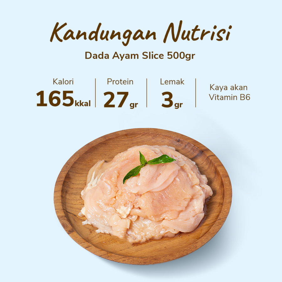Dada Ayam Slice Astro Farm 450-550gram