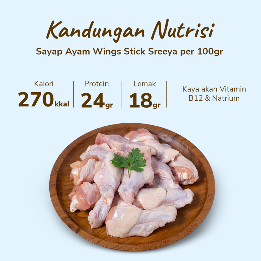 Sayap Ayam Wings Stick Sreeya 500gram