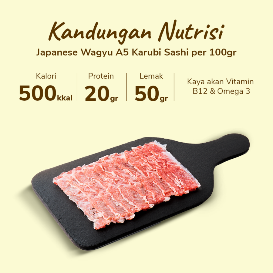 Japanese Wagyu A5 Karubi Sashi 100gram