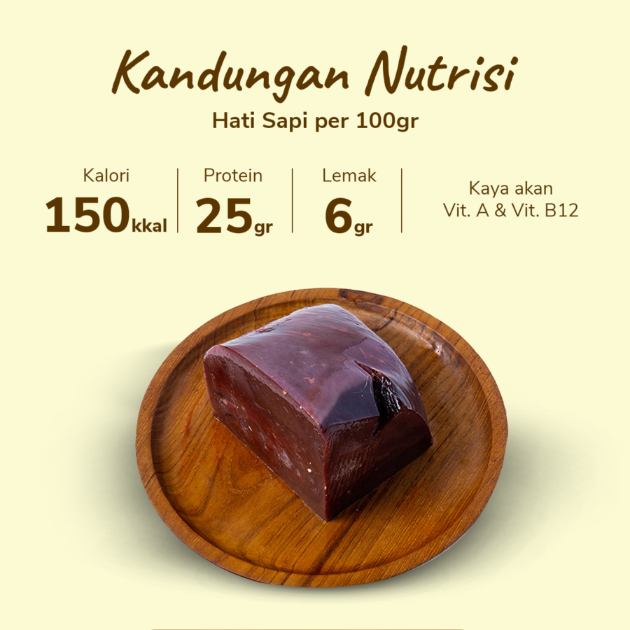 Hati Sapi Grassfed Astro Farm 500gram