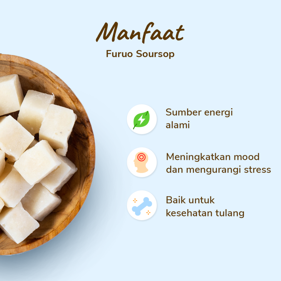 Furou Soursop Frozen IQF 450gram