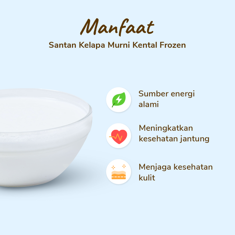 Santan Kelapa Murni Kental Frozen Astro Farm 500gram