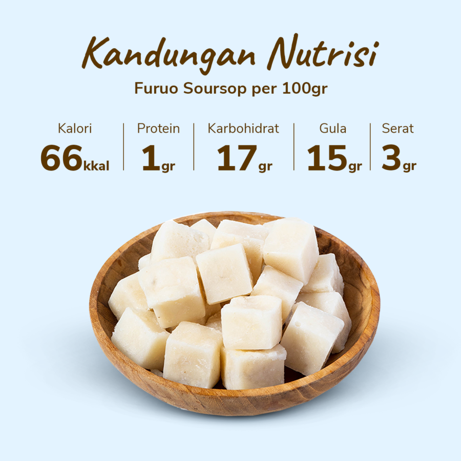 Furou Soursop Frozen IQF 450gram
