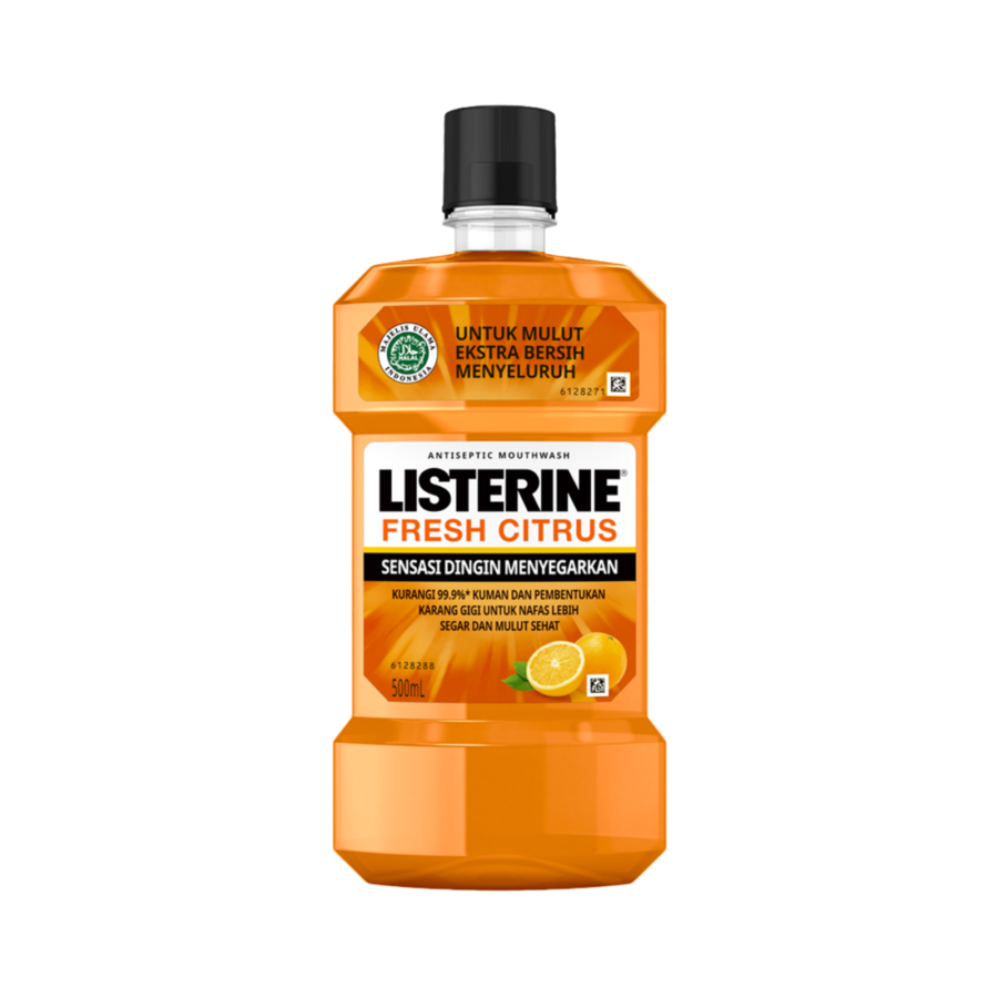 Listerine Fresh Citrus Antiseptic Mouthwash 500ml