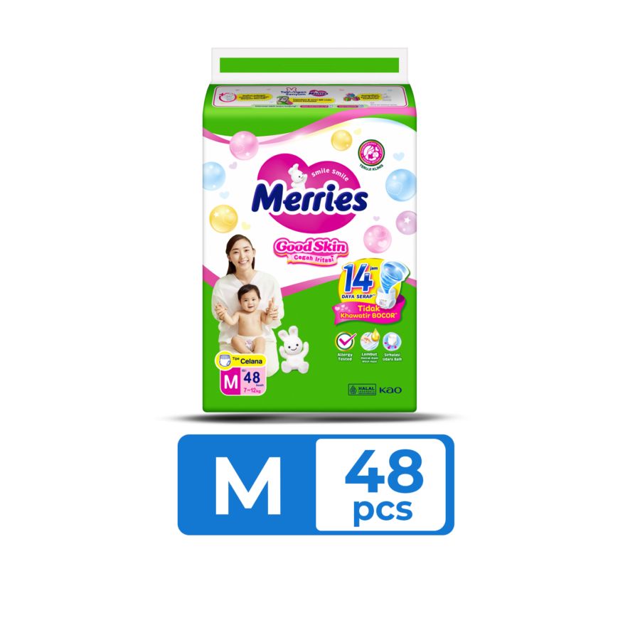 Merries Good Skin M48 Diapers Pants 1pack 1pack