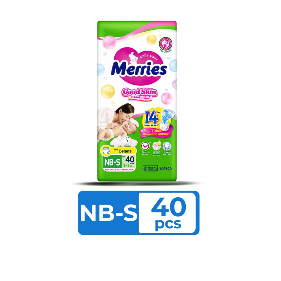 Merries Good Skin NB-S 40 Diapers Pants 1pack