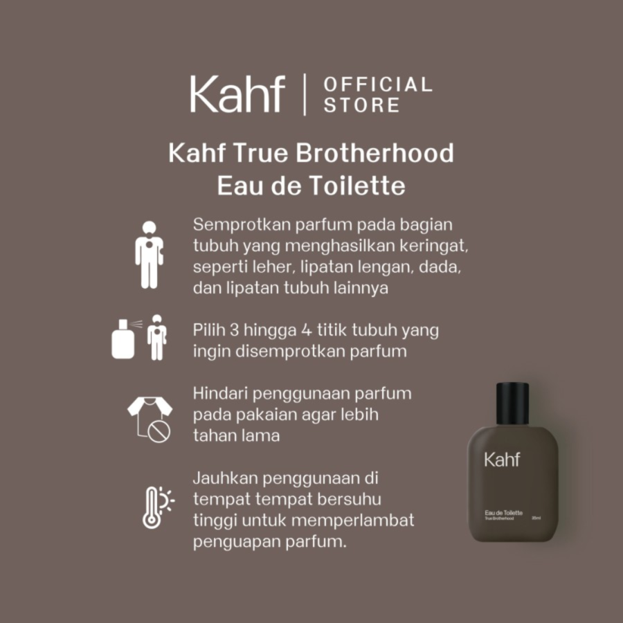 Kahf True Brotherhood Eau De Toilette 35ml