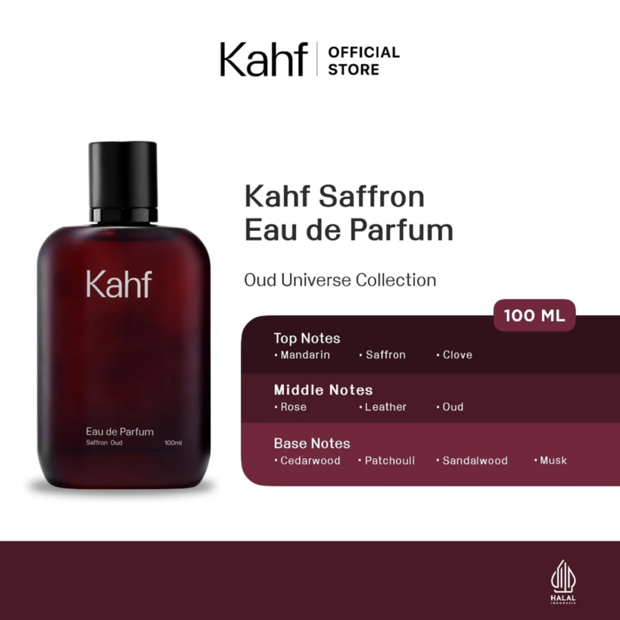 Kahf Saffron Oud Eau De Parfum 100ml