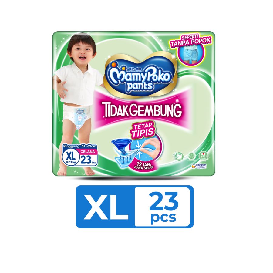 MamyPoko X-Tra Kering Tidak Gembung Pants Diapers XL23 1pack
