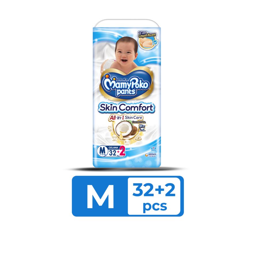 MamyPoko Skin Comfort M32+2 Pants 1pack