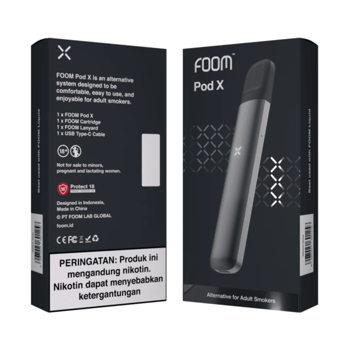Foom Pod X Space Gray Rokok Elektrik 