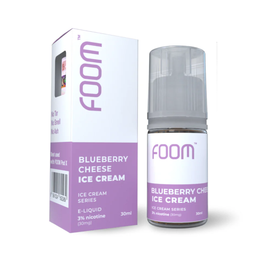 Foom Liquid Blueberry Cheese Ice Cream Rokok Elektrik 30ml