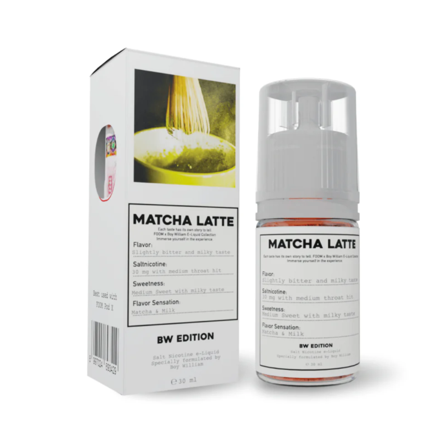 Foom Liquid BW Series Matcha Latte Rokok Elektrik 30ml