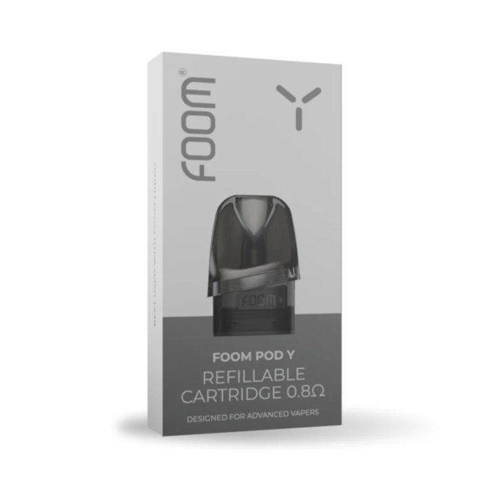 Foom Refillable Cartridge Pod Y Pack Rokok Elektrik 3pcs